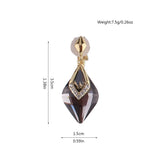GRACE JUN Rhinestone Clip on Earrings for Women Girl Party Wedding