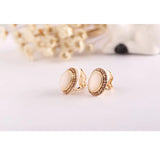Stone Rhinestone Geometric Clip on Earrings for Women
