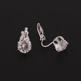 GRACE JUN Small Round Clip on Earrings for Girl Kid Party Charm