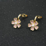 Animal Fruit Enamel CZ Clip-on Earrings for Women Party Prom