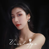 Geometric Square Shape Clip on Earrings No Pierced for Women Party Wedding