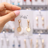 Rhinestone Pearl Clip-On Earrings for Women No Pierced Earrings