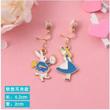 Korea Style Enamel Clip Earrings for Girls
