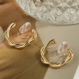 Korea Style Geometric Heart Butterfly Clip-on Earrings for Women