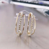 Korea Style Copper Geometric Circle Clip Earrings Cuff Ear Clip