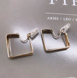 Korea Style Copper Geometric Circle Clip Earrings Cuff Ear Clip
