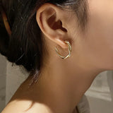 GRACE JUN Hoop Clip Earrings Party Hypoallergenic Ear Clip Gift