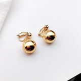 GRACE JUN Pearl Clip on Earrings No Pierced for Women Party Wedding