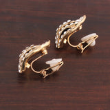 GRACE JUN Flame Shape Clip-on Earrings for Women