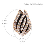 GRACE JUN Flame Shape Clip-on Earrings for Women