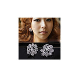 Simulated Pearl Star Crown Clip Earrings for Girls