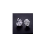 Simulated Pearl Star Crown Clip Earrings for Girls