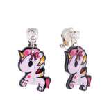 Unicorn Clip on Earrings for Women Girl Party Birthday Without Pierced Earrings