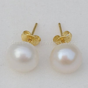 7-8mm AKOYA Pearl Stud Earrings 14k Gold Mother's Gift