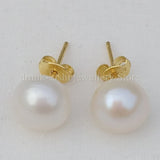 7-8mm AKOYA Pearl Stud Earrings 14k Gold Mother's Gift