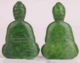 Green Jade Buddha Pendant Spiritual Figurine Collectable