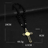 Orthodox Church Rosary Cross Pendant Jesus Christ Ornament