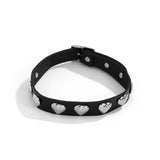 Exaggerated Gothic PU Clavicle Neck Collar Short Choker Necklace