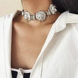 Hip-Hop Lion Heads Choker Necklace Metal Charm Women Jewelry
