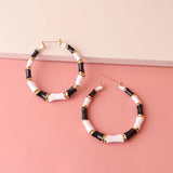 Big Bamboo Hoop Earrings Exaggerated Sexy Circle Hip Hop Earrings