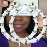 Big Bamboo Hoop Earrings Exaggerated Sexy Circle Hip Hop Earrings