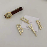 Niche Style English Letters Hairpin Hair Clamps Set