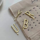 Niche Style English Letters Hairpin Hair Clamps Set