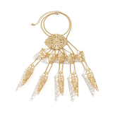 Punk Halloween Finger Ring Bracelet Geometric Gothic Hand Jewelry