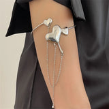 Silver Geometric Upper Arm Cuff Punk Armband Jewelry