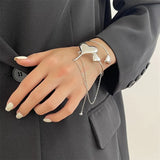 Silver Geometric Upper Arm Cuff Punk Armband Jewelry