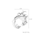 Vintage Silver Neo-Gothic Vines Ear Cuffs for Women