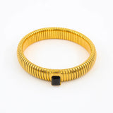 GSW3 Copper Zircon Bangles Female Hollow Crystal Party Gift
