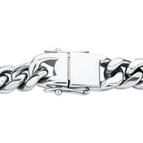 Silver Cuban Chain Necklace Hip Hop Jewelry