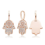 925 Silver Hand Pendant Iced Out CZ Hip Hop Jewelry