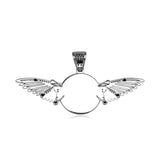 Wings Picture Frame Necklace Pendant Couple Gift