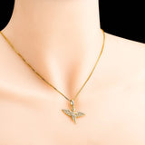 Silver Angel Pendant Necklace 925 Sterling Silver Women Jewelry