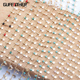Bead Chain 18K Plated Jewelry Making DIY Bracelet Necklace 1m