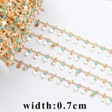 Bead Chain 18K Plated Jewelry Making DIY Bracelet Necklace 1m