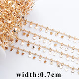 Bead Chain 18K Plated Jewelry Making DIY Bracelet Necklace 1m