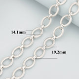 DIY Chain 18k Rhodium Plated Hand Made 1m/lot