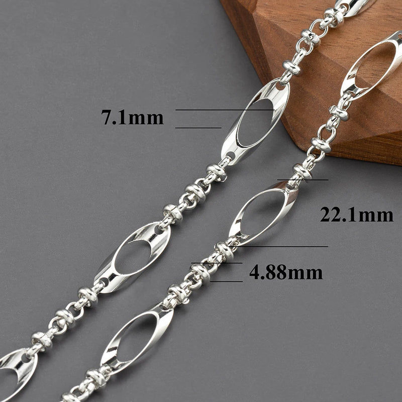 DIY Chain 18K Rhodium Plated 1m/lot