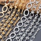 DIY Chain 18K Rhodium Plated 1m/lot