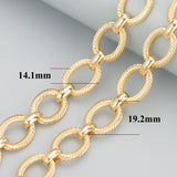 DIY Chain 18k Rhodium Plated Hand Made 1m/lot