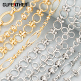 DIY Chain 18k Rhodium Plated Hand Made 1m/lot
