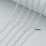 DIY Chain 18k Rhodium Plated Copper Charm 3m/lot
