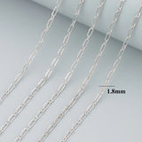 DIY Chain 18k Rhodium Plated Copper Charm 3m/lot