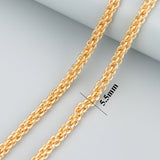 C172 DIY Chain 18K Plated Copper Metal Charms 1m/lot