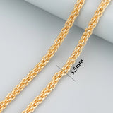 C172 DIY Chain 18K Plated Copper Metal Charms 1m/lot