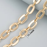 C172 DIY Chain 18K Plated Copper Metal Charms 1m/lot