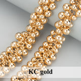 DIY Necklace Chain Accessories 18k Plated Silver KC Gold Nickel Free 50cm/Lot
